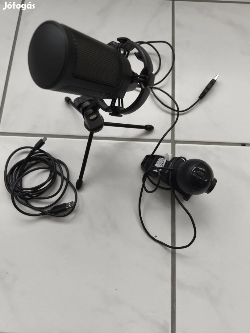 latop álló mikrofon - kamera
