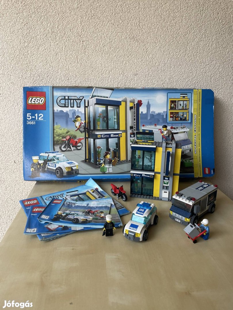 lego city bank újszerű