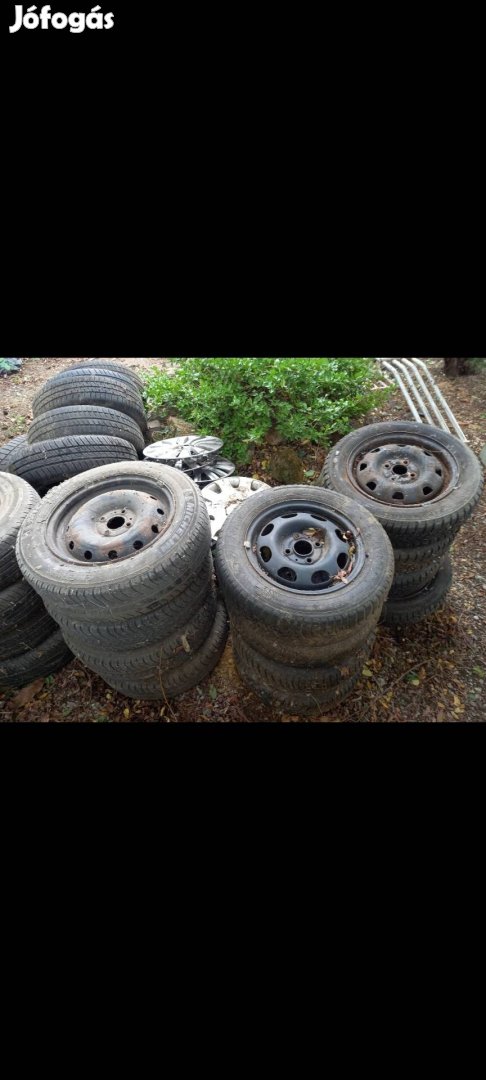 lemzfelnik többfajta téli gumikkal egyben eladó