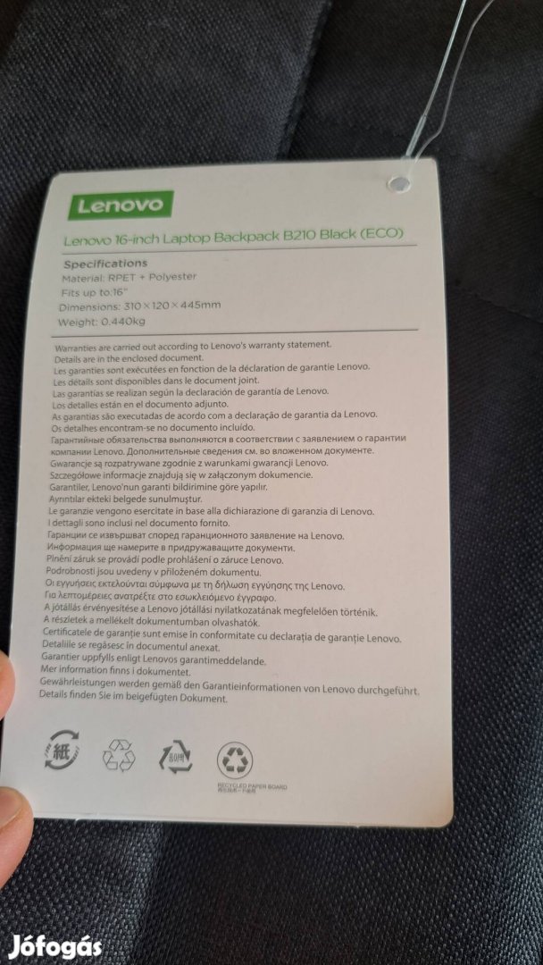 lenovo laptop hátizsák 