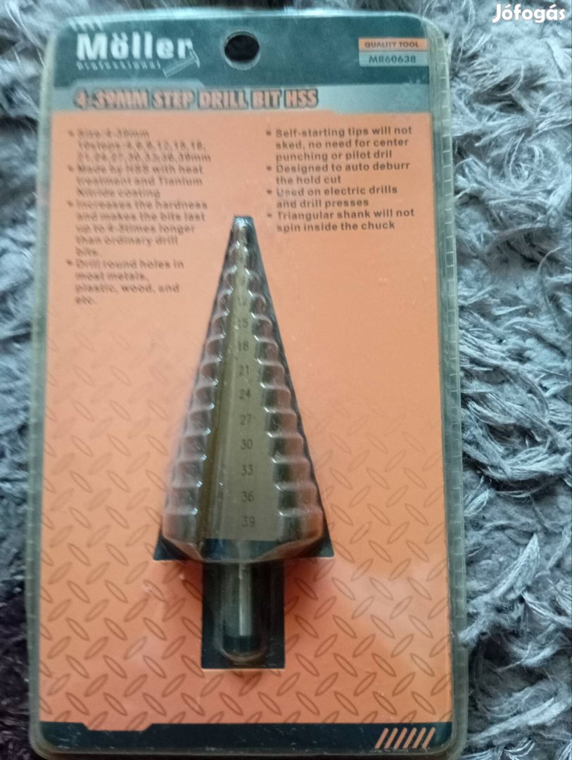 lépcsős fúró 4-39 ig