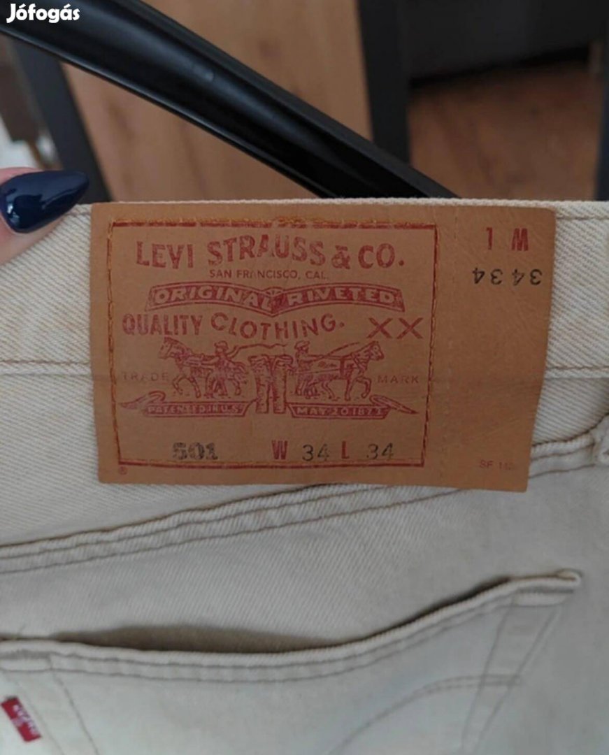 levis bézs férfi farmernadrág