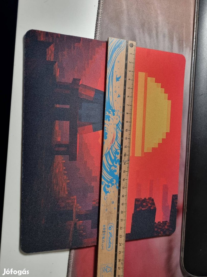 limitált szériás eredeti saját mintás egérpad Minecraft naplemente 