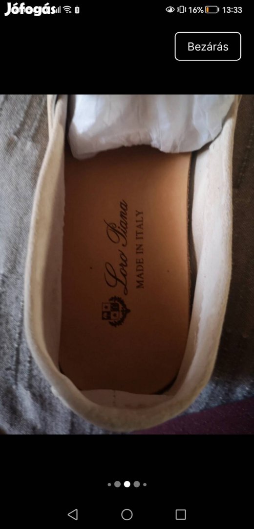 loro piana vitorlás mokaszin