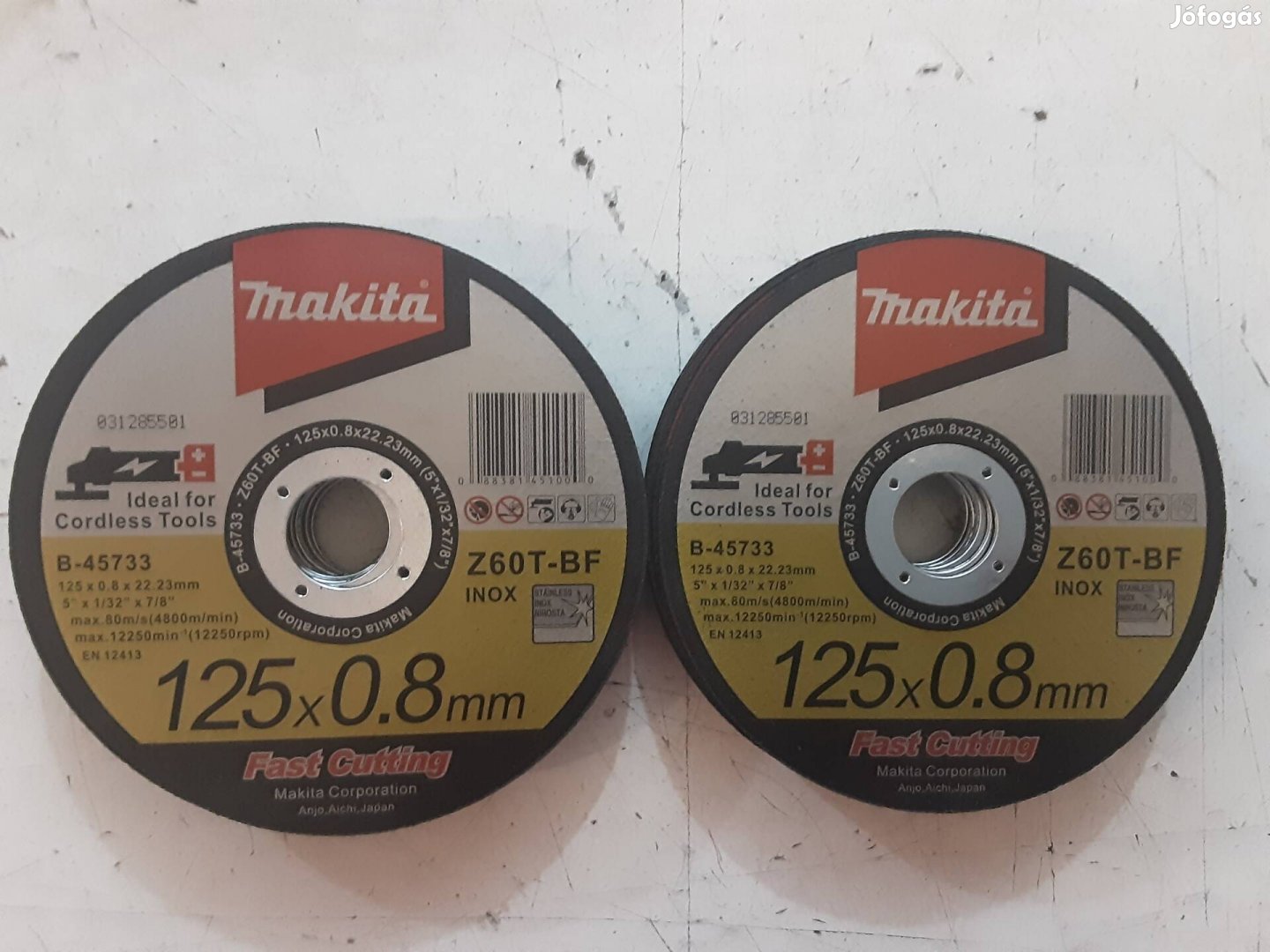 makita fém inox vágókorong 0,8 125-ös átmérőjű 