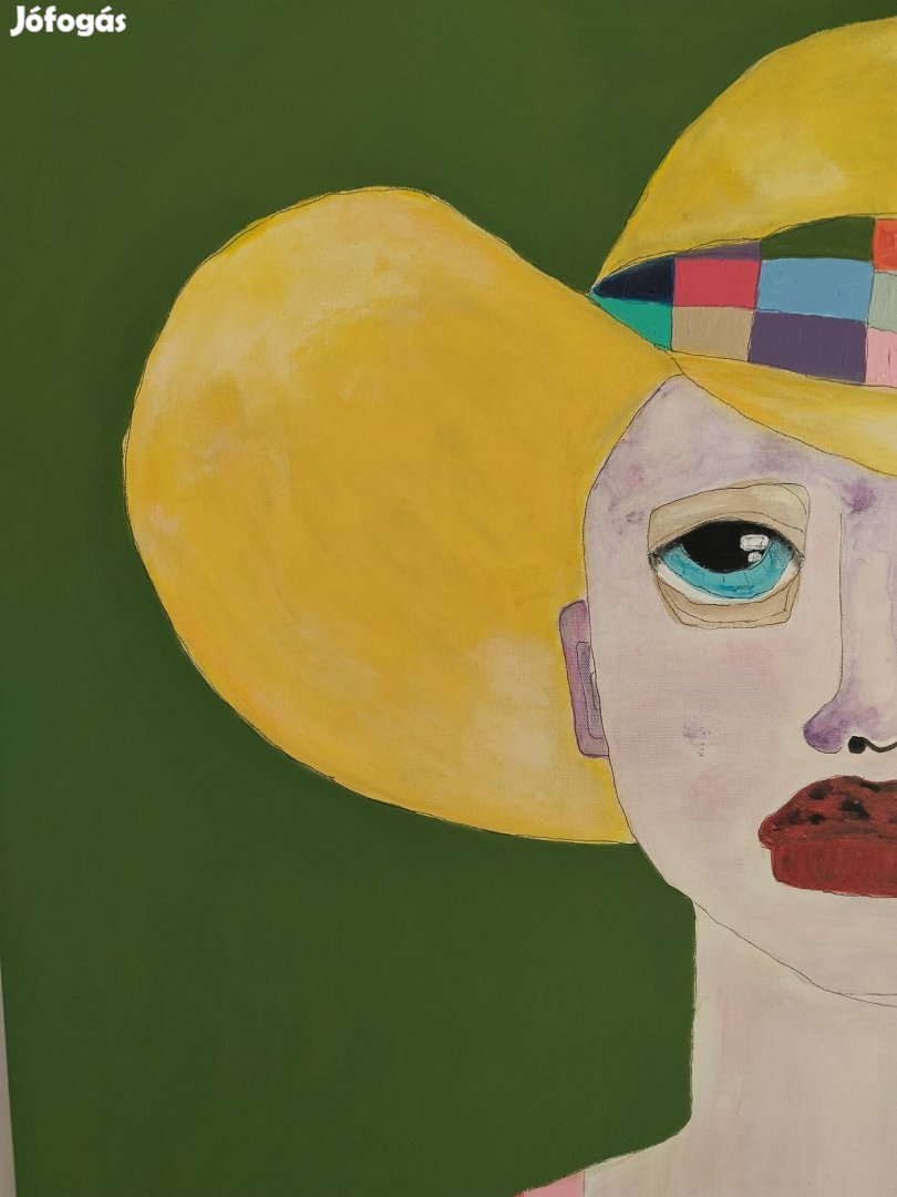 marton Mire jó a kalap? festmény