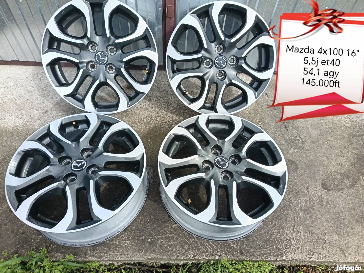 mazda 4x100 16 col alufelni szett 
