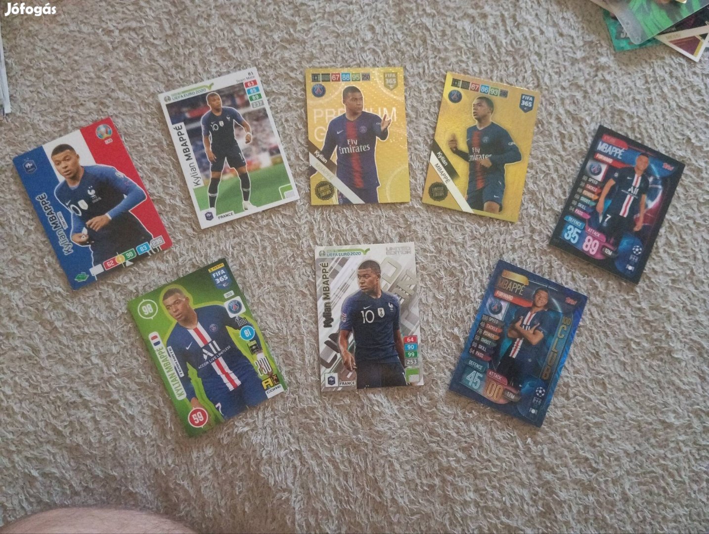 mbappe focis kártya
