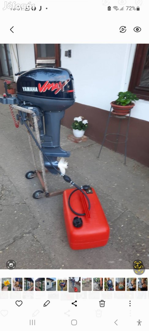megkímélt csónakmotor