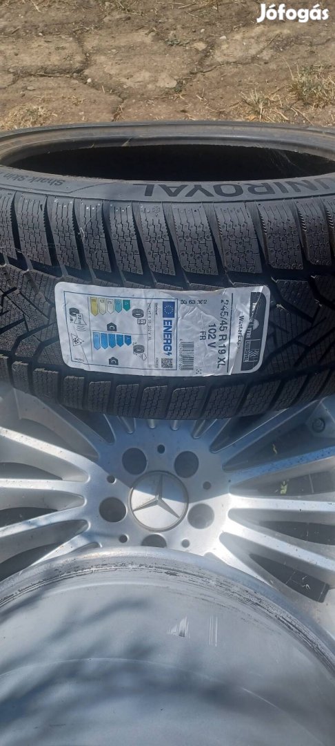mercedes alufelni 19" téli gumival