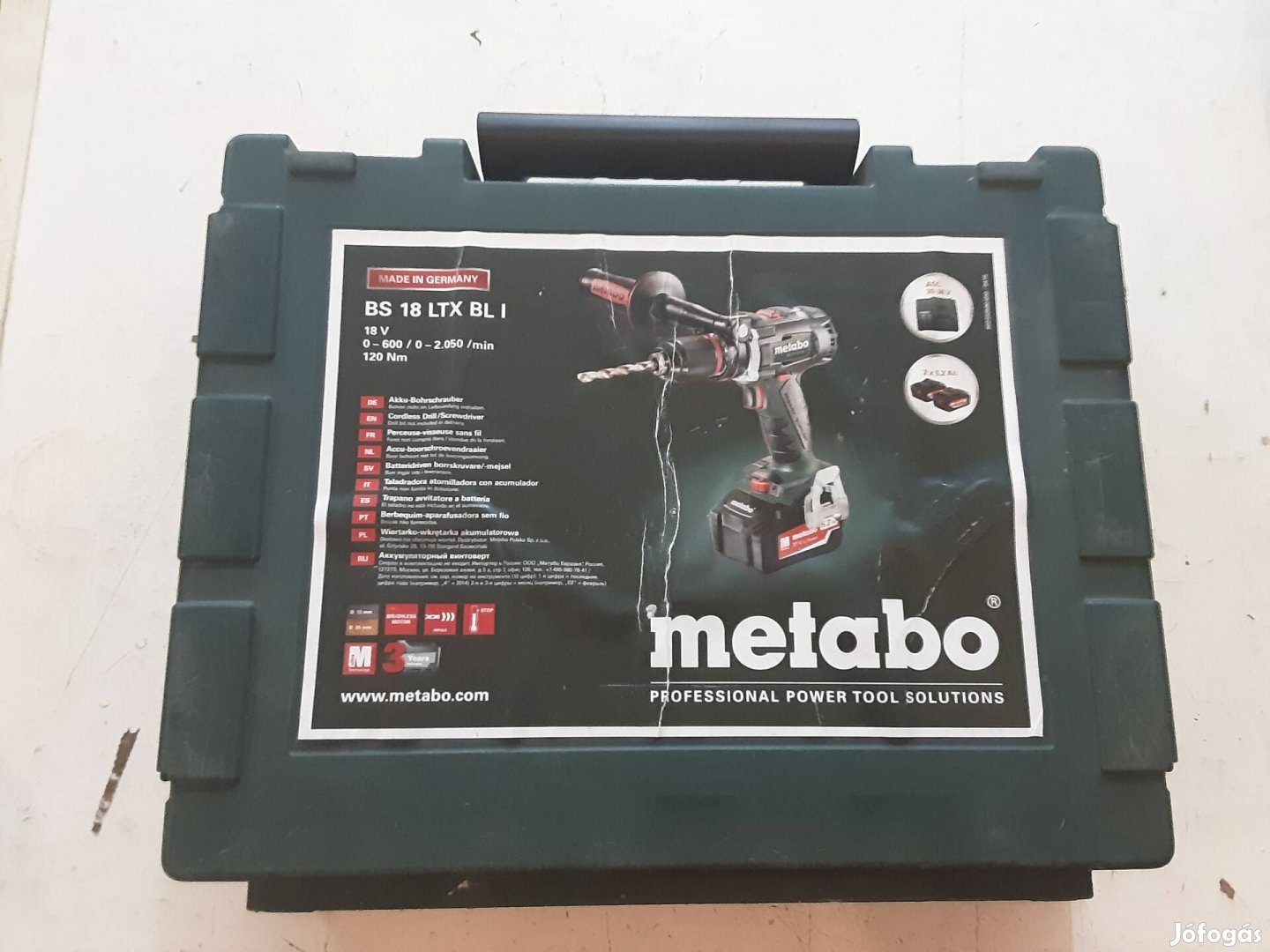 metabo csavarbehajtó akkumulátoros fúrógép koffer 