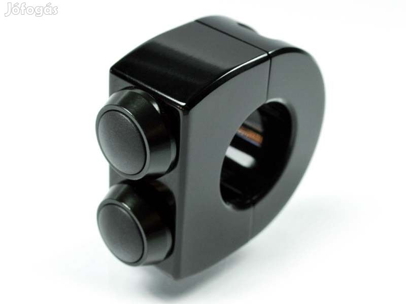 motogadget mo.Switch 2 nyomógombos kapcsoló, 22 mm, fekete