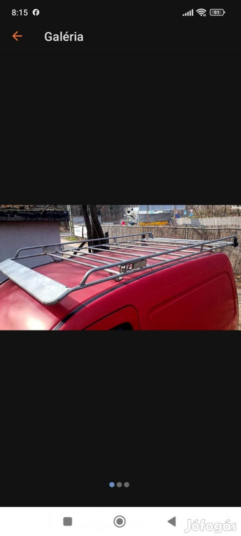 nagyon erős masszív tetőcsomagtartó eladó