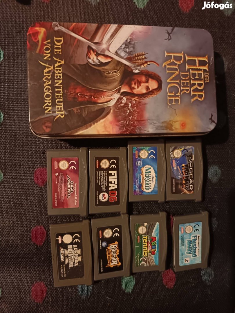 nintendo gameboy advance GBA játék mario rayman tomb raider