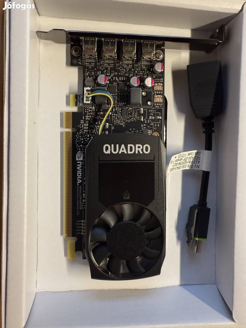 nvidia Quadro P1000 videókártya