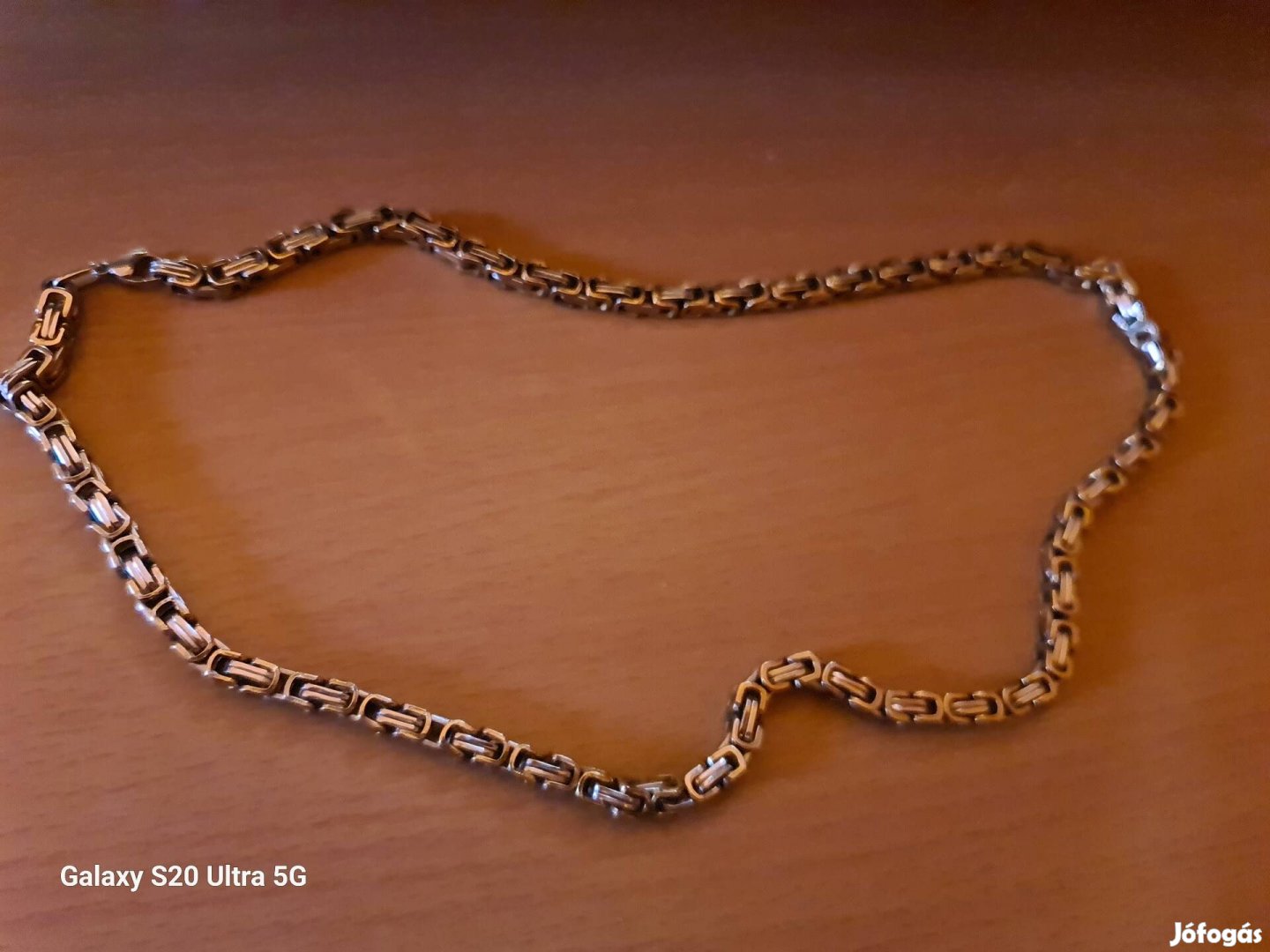 nyaklanc kirâlylanc arany ezüst  szinű 60cm (nemesacél