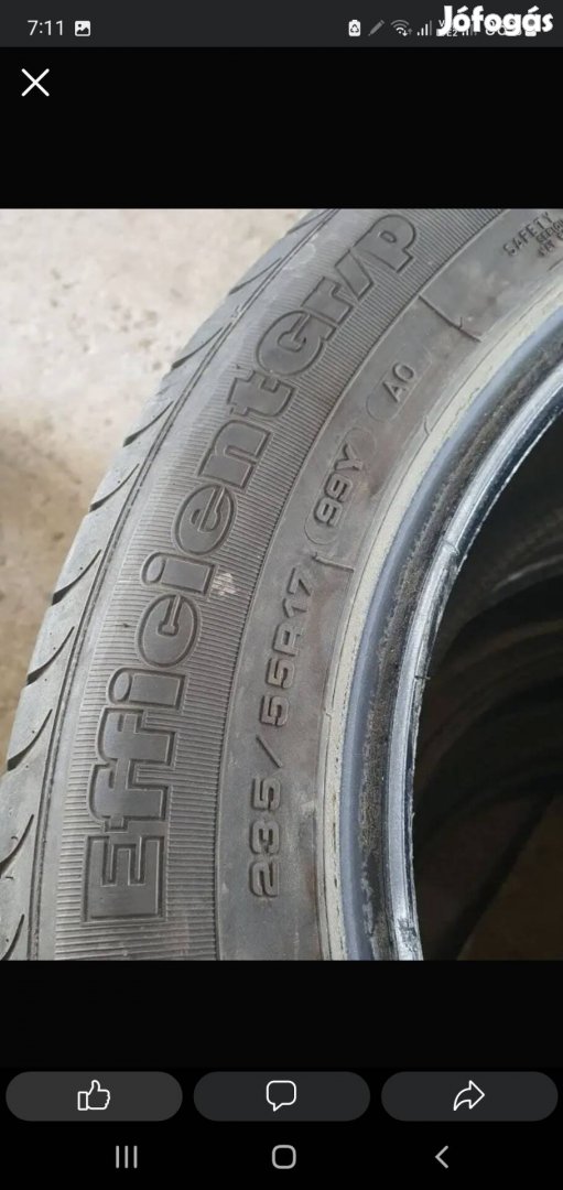 nyári autó gumi 235 55 r17