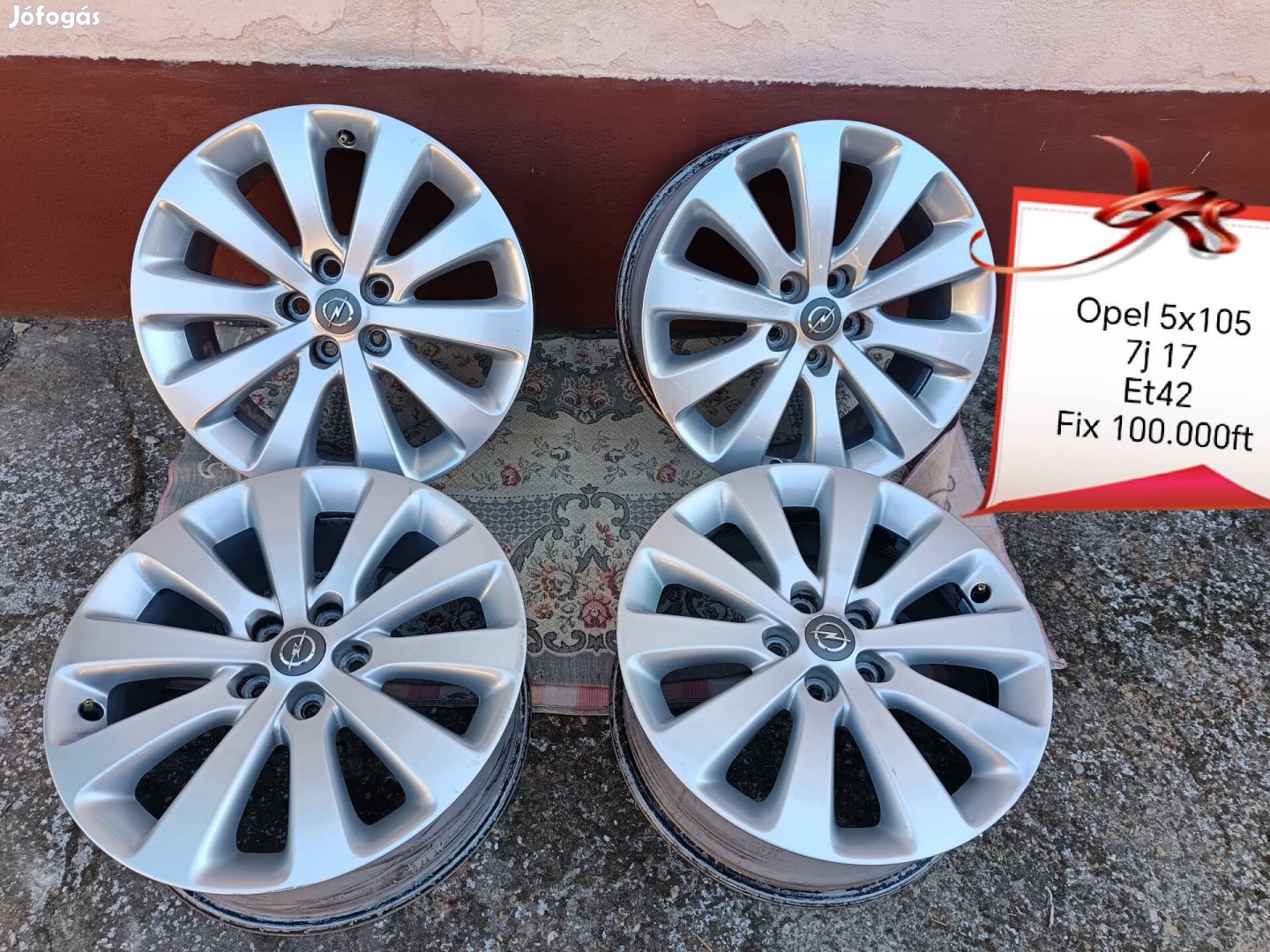 opel 5x105 17 col j,k asra,mokka,criuze alufelni szett 