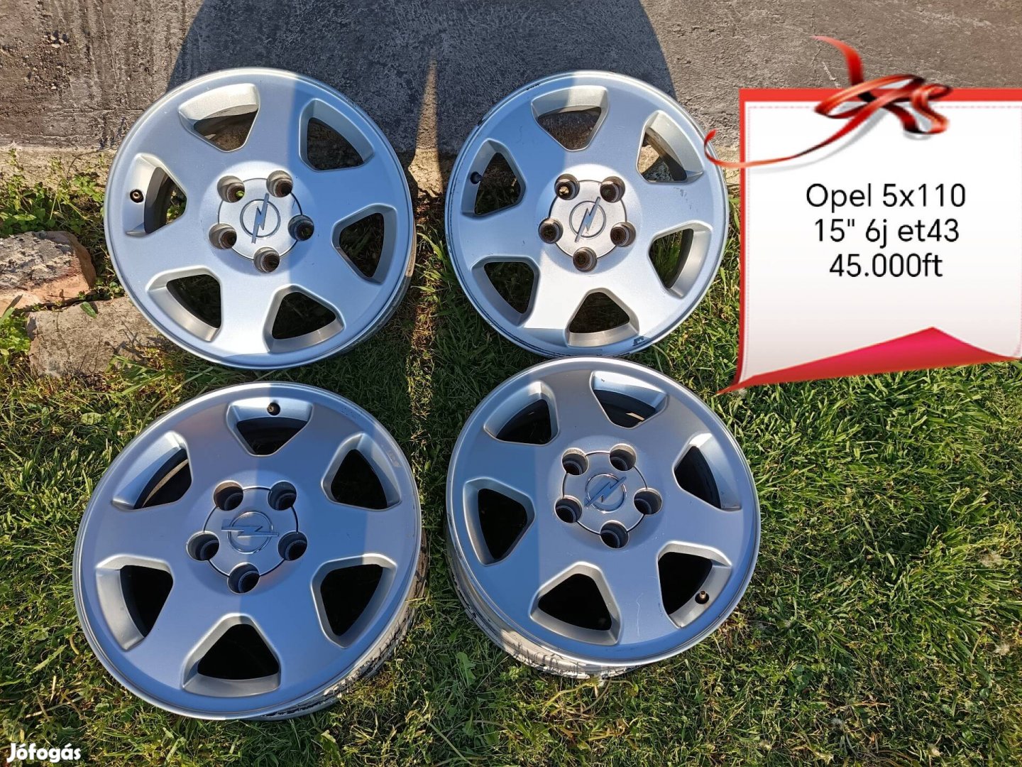 opel 5x110 15 col alufelni szett 