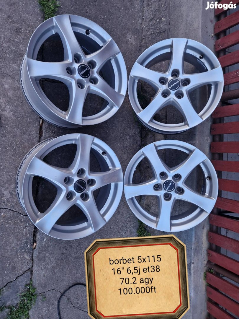 opel 5x115 16 col alufelni szett 