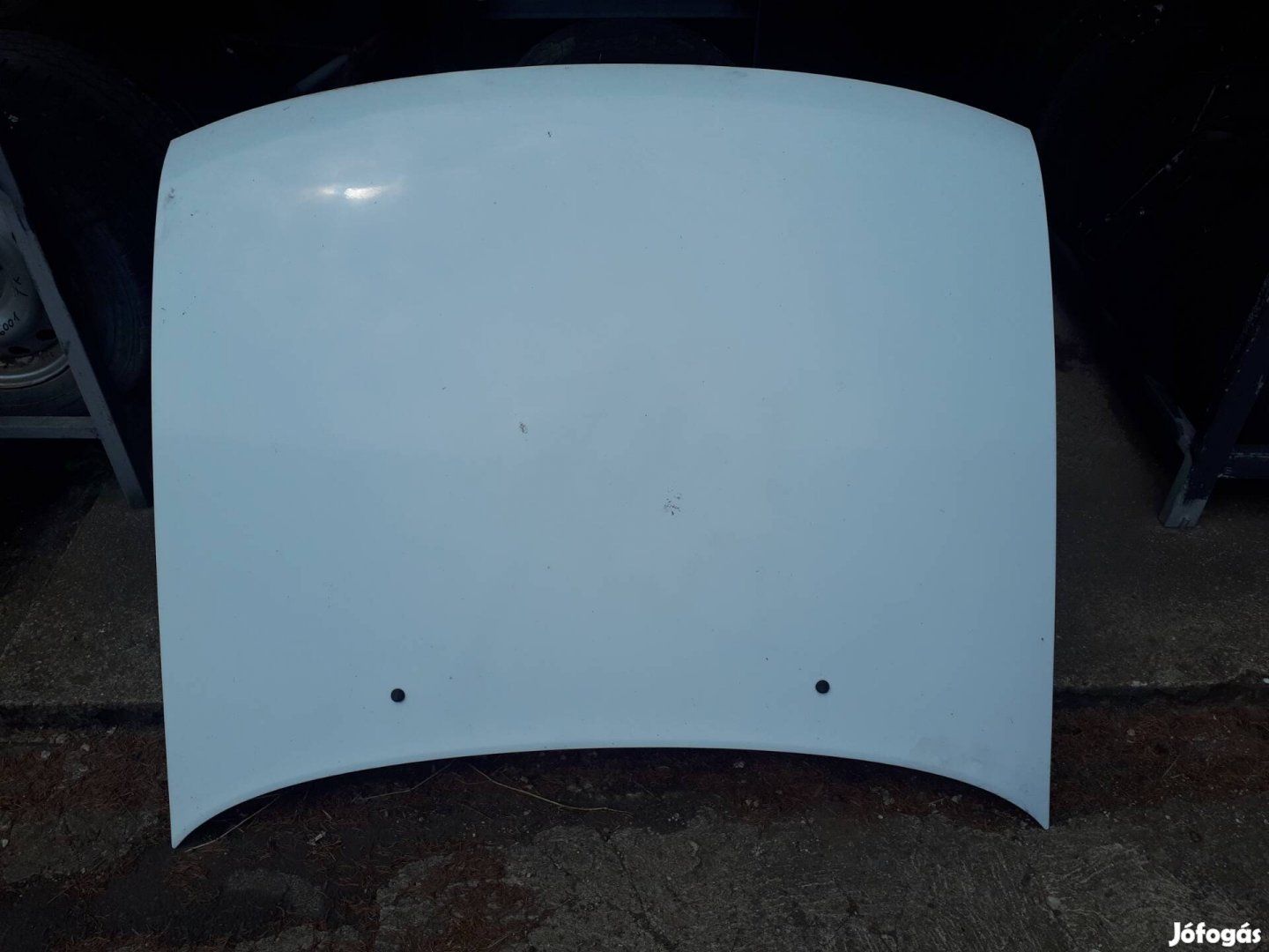 opel astra F 1998  fehér E474  motorháztető 