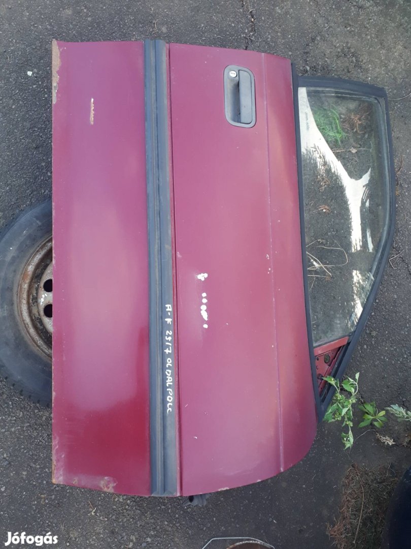 opel astra F,  1992 bordó jobb  első ajtó üveggel  emelővel 