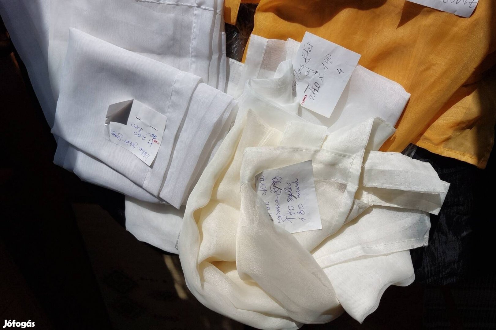 organza függönyók " vállas" akasztósak 
