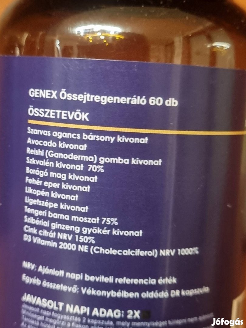 őssejt aktiváló étrend-kiegészítő kapszula