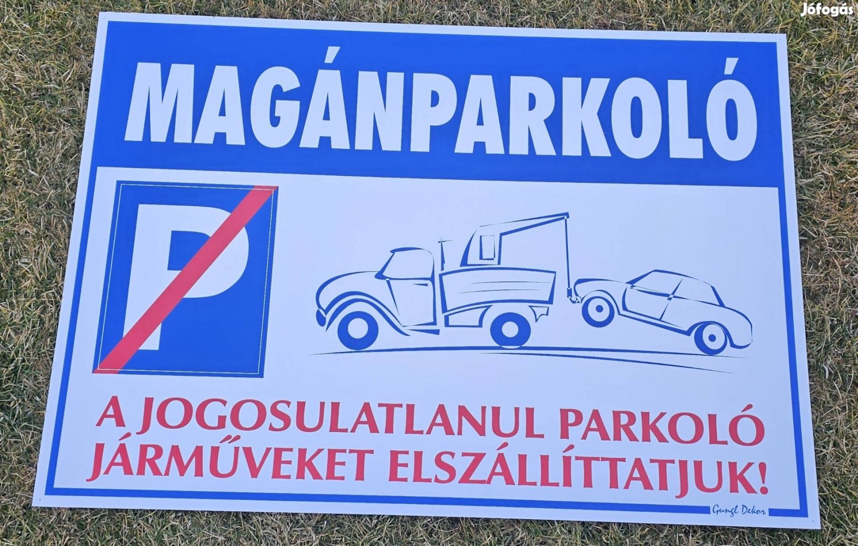 parkolo tabla elado