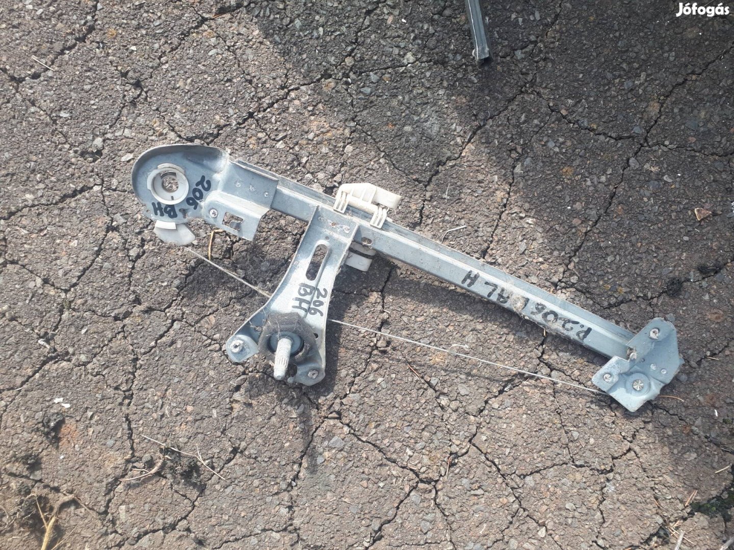 peugeot 206  bal hátsó  ablakemelő szerkezet 