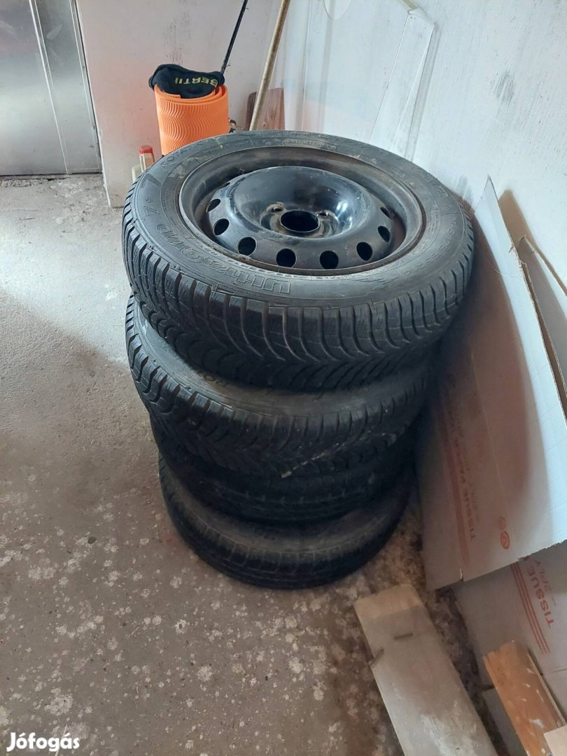 peugeot 206 c2 c3 citroen 14" téli gumi garnitúra kerék 
