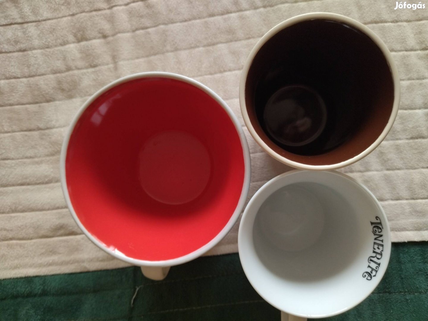 pillangós, és Tenerifés bögrék