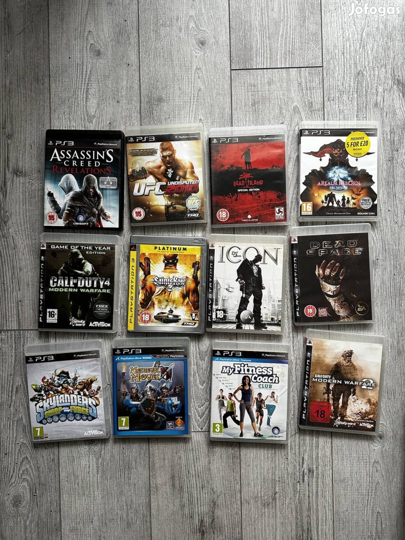 playstation 3 játékcsomag 12 db 