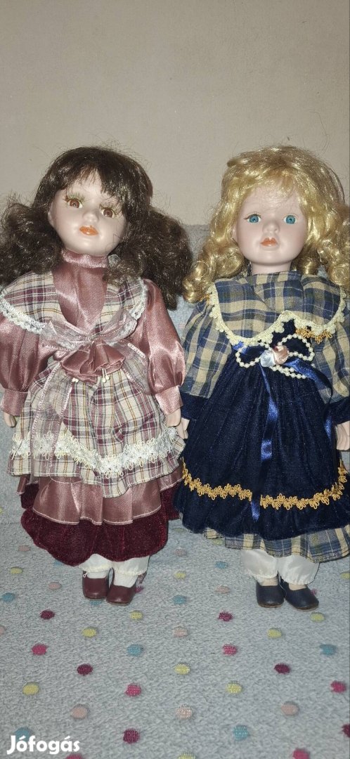 porcelán babák 2 darab