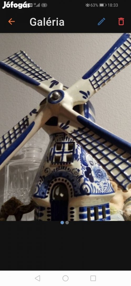porcelán malom 25 cm