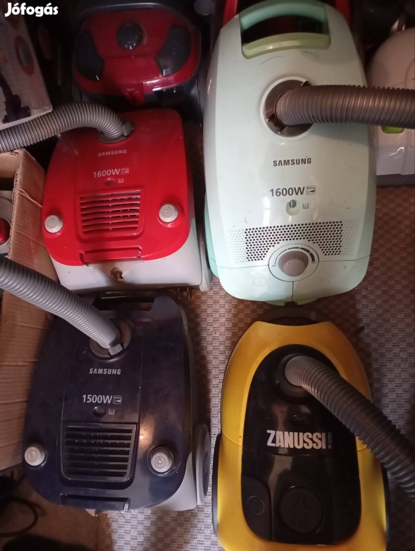 porszívók tartajos és porzsákos kivitelben kapható