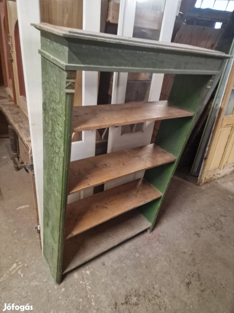 régi befőttes polc stelázsli ónémet polc paraszt régiség