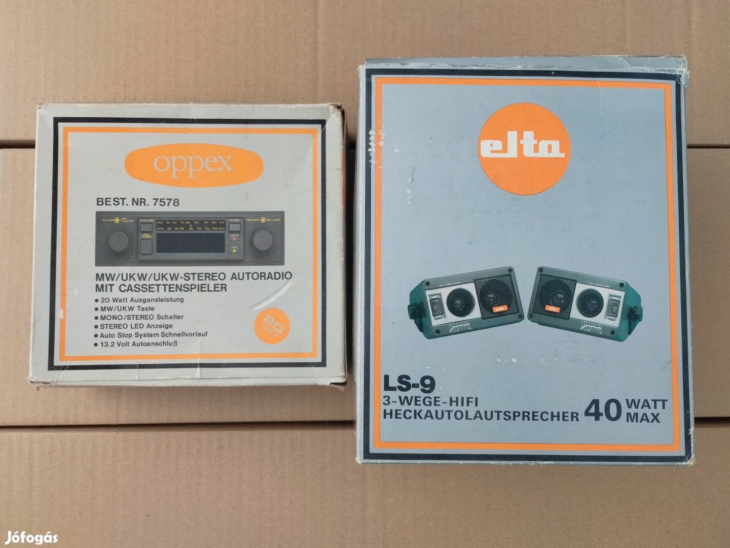 régi retro Rádió és hangfal pár!elta oppex