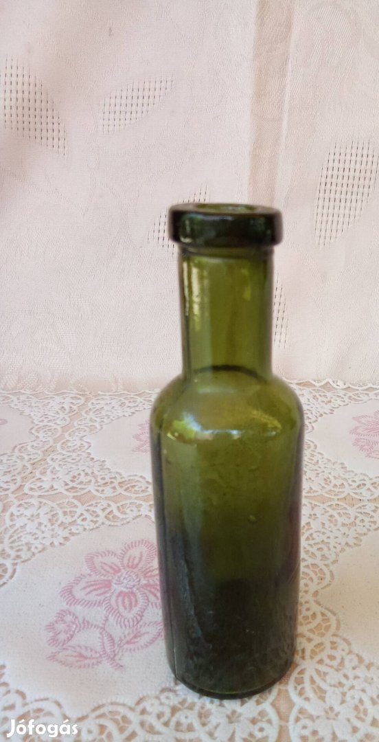 régi zöld színű Sidol-os üveg 