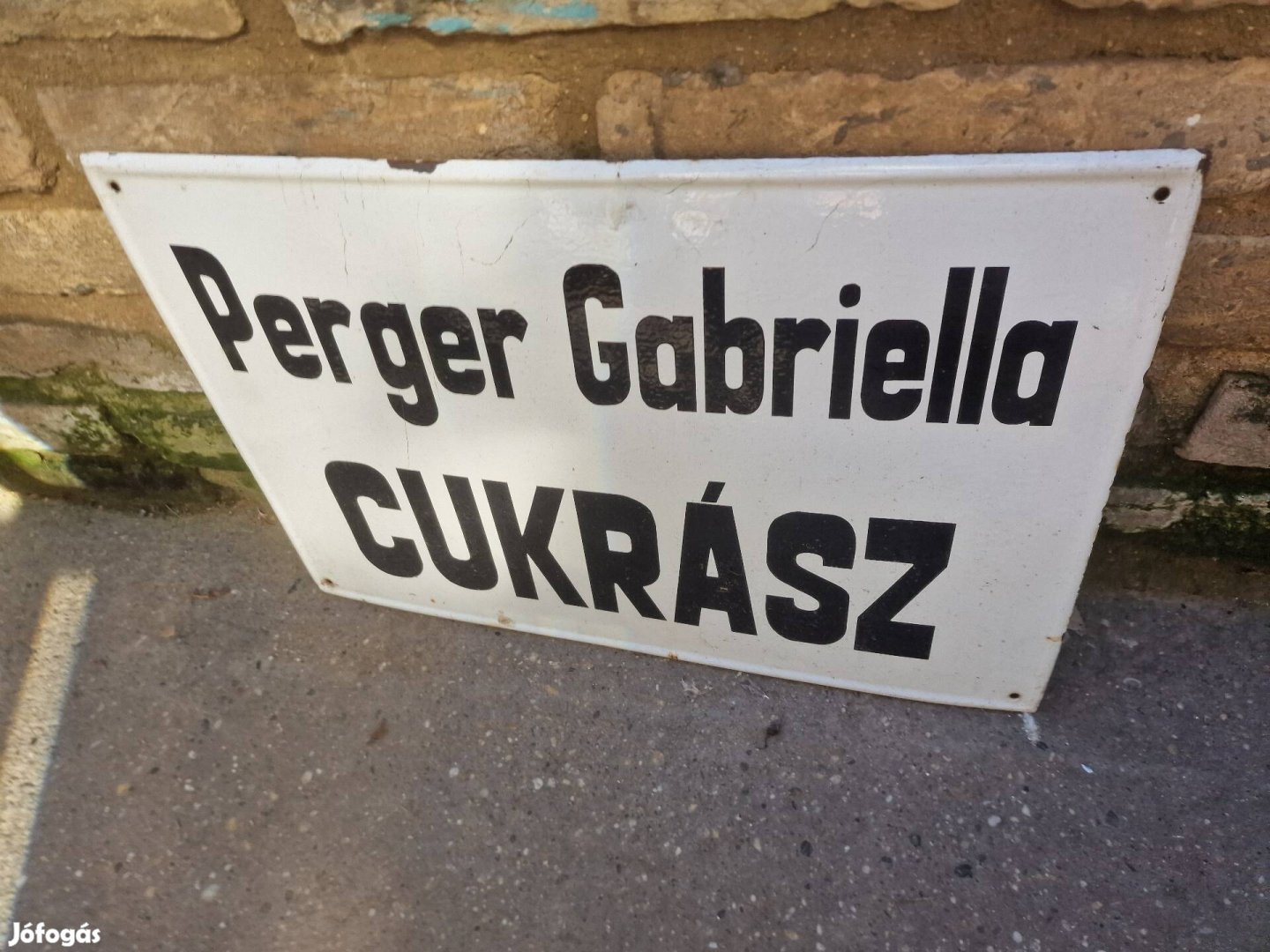 régi zománc tábla antik zománctábla régiség dekoráció