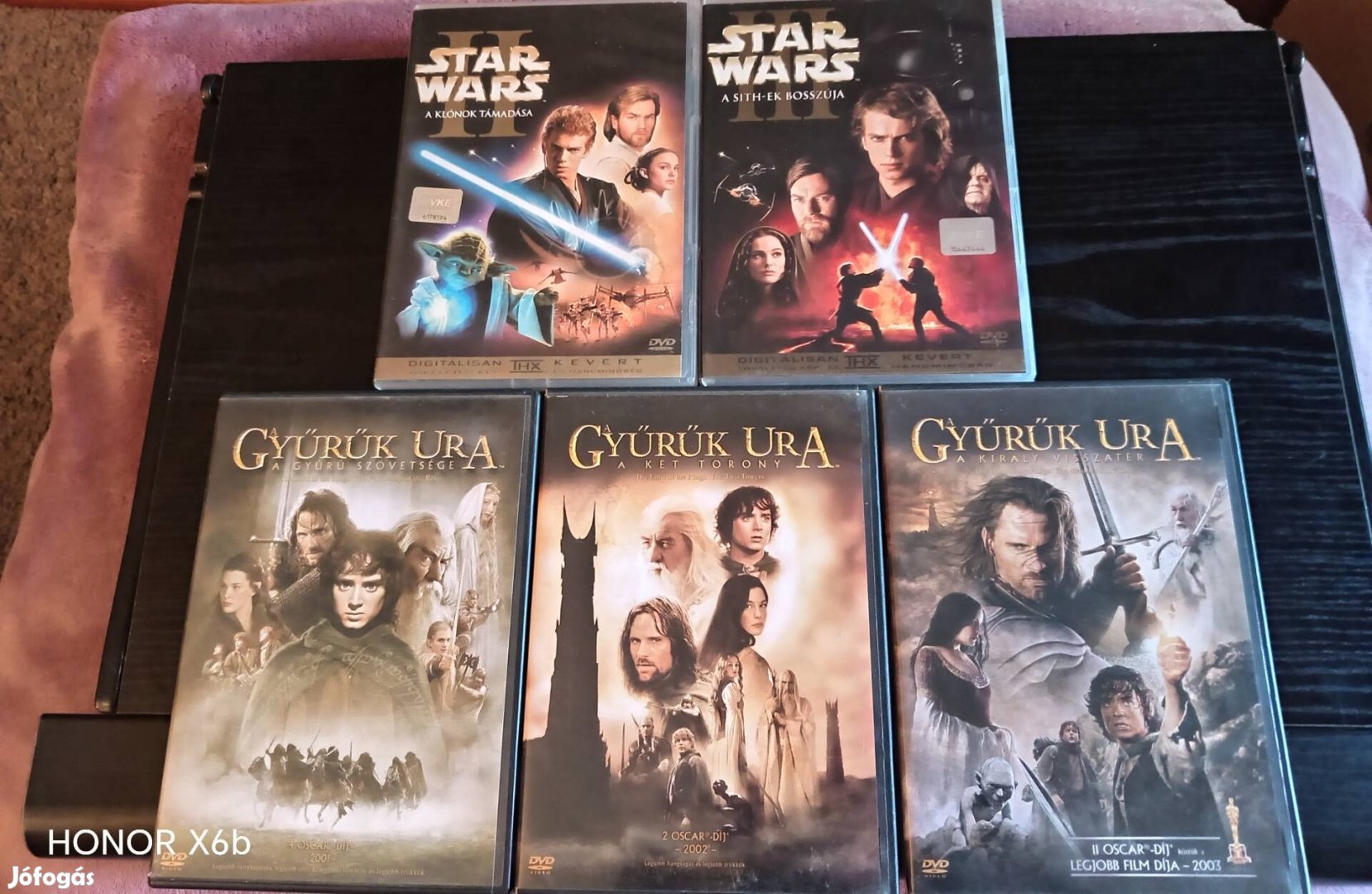 retro DVD ,Star Wars és Gyűrűk Ura