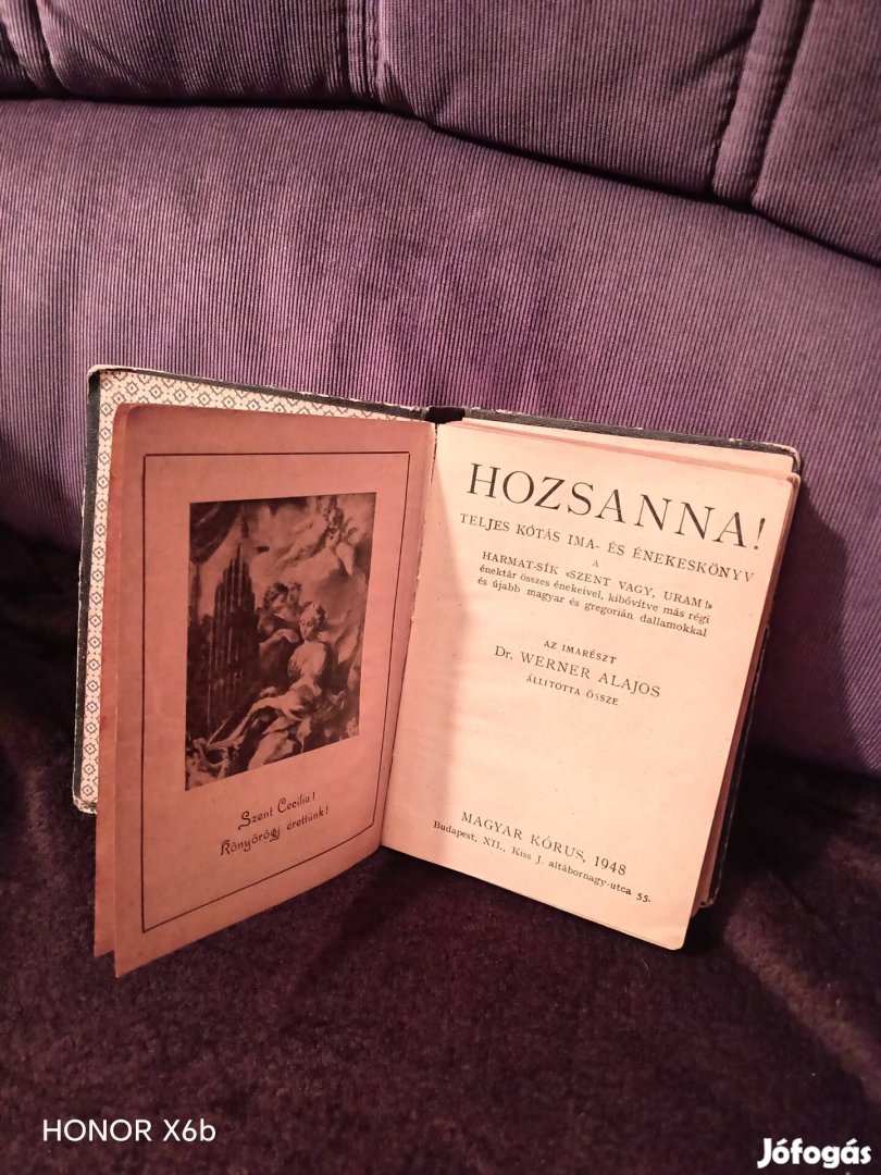retro Hozsanna, Ima és énekeskönyv,1948