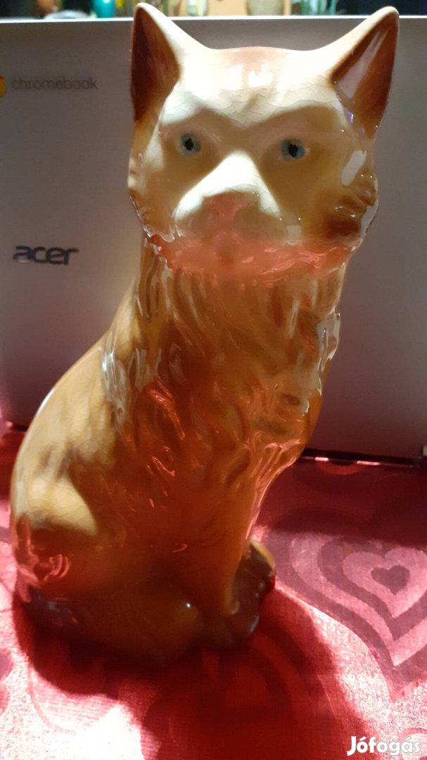 retro kerámia macska cica