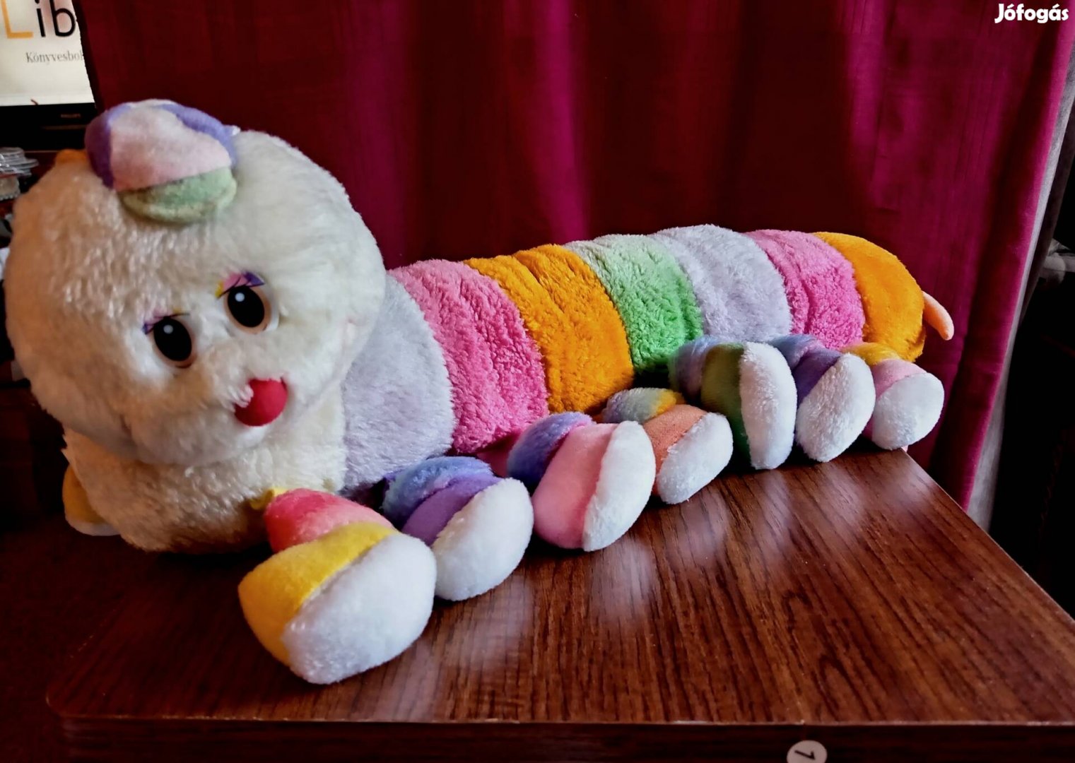 retro százlábú plüss játék 1985