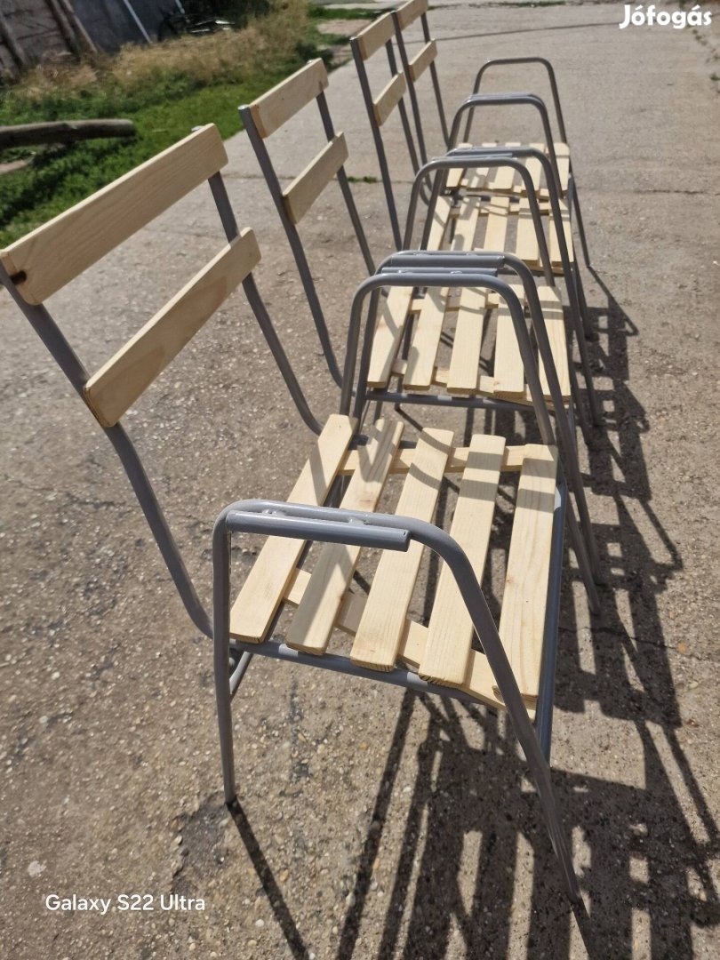 retro vendéglátós székek régi karos kerti székek rakásolható