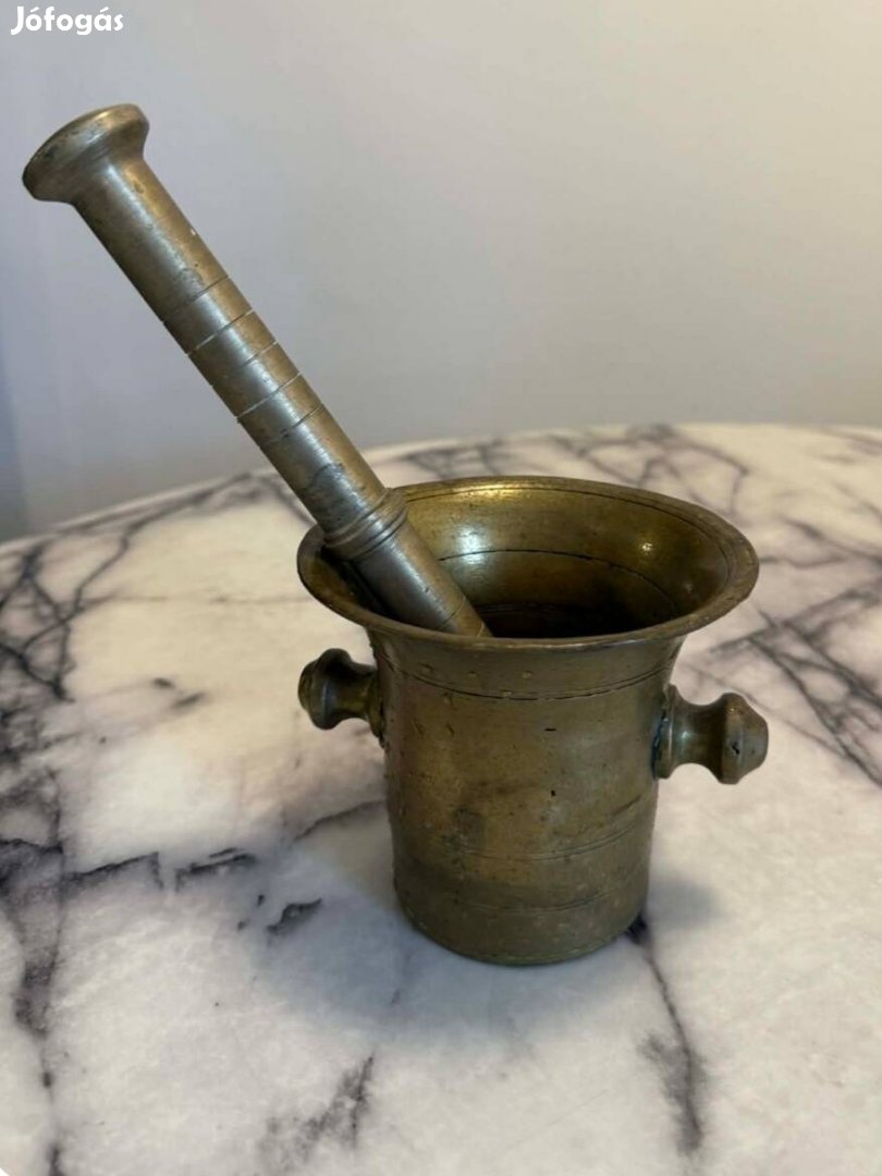 réz mozsár törővel eladó