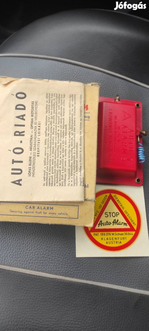 riasztó autó veterán jármű lopásgátló