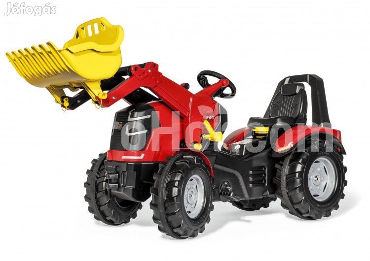 rollyToys Pedál hajtású traktor homlokrakodóval
