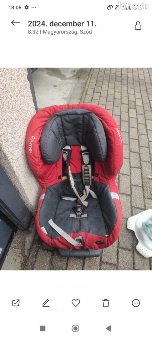 römer gyerekülés 9-18kg.