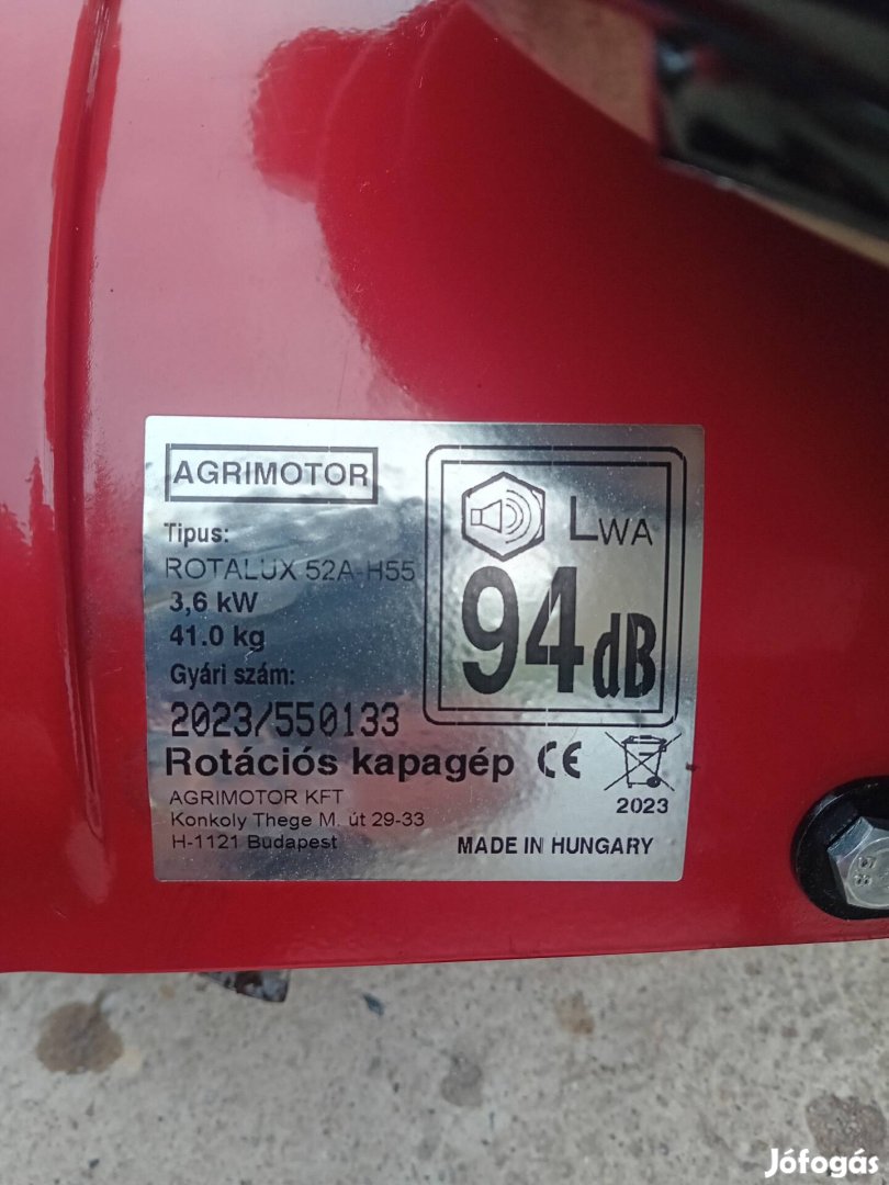 rotációs kapa. 